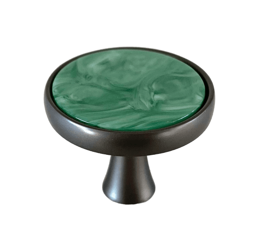 Metal greb med grønt mønster (Ø: 32 mm) - Grebet