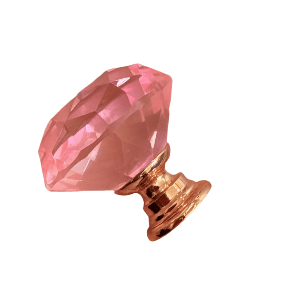 Pink diamant greb i glas (Ø: 30 mm) - Grebet