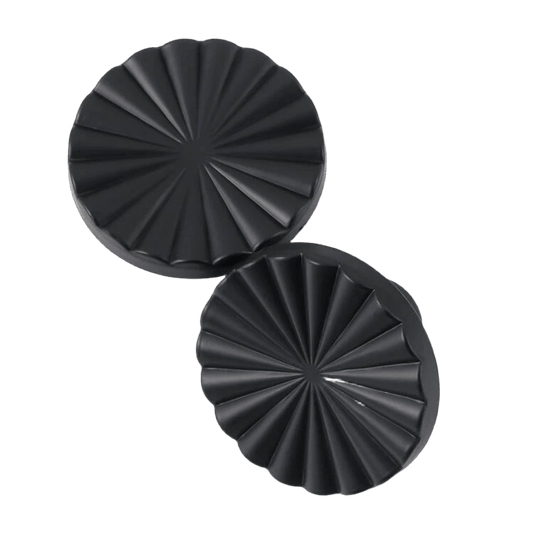 Plast møbelknop i blomsterform (Ø: 37 mm, farve: Matsort) - Grebet