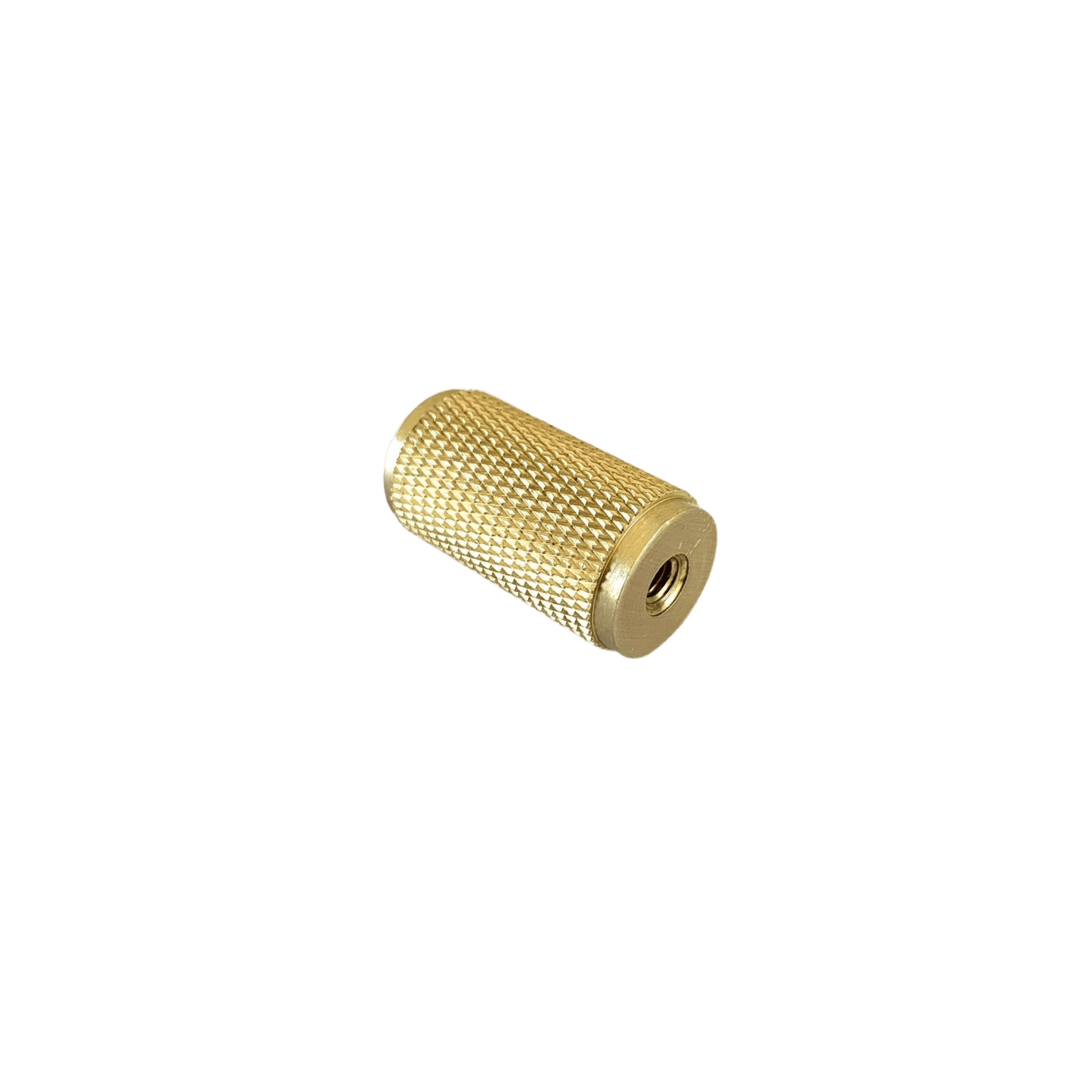 Riflet møbelknop, messing (14 x 26 mm) - Grebet