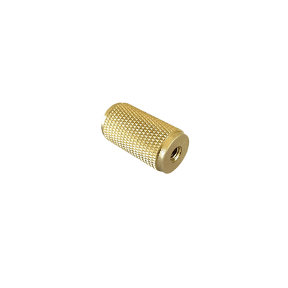Riflet møbelknop, messing (14 x 26 mm) - Grebet