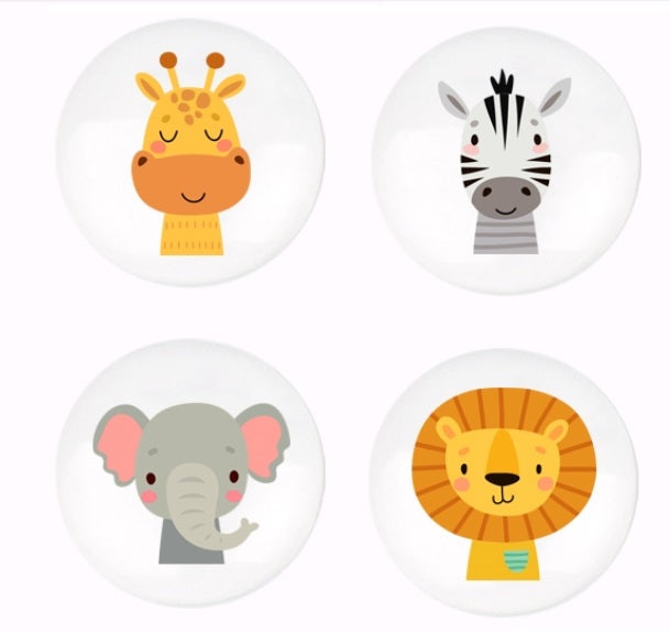 Savannens dyr - møbelknopper