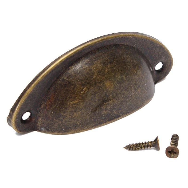 Små skal håndtag "Antik bronze" (50x20 mm) - Grebet