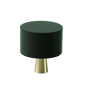 Sort akryl møbelknop (Ø: 30 mm) - Grebet
