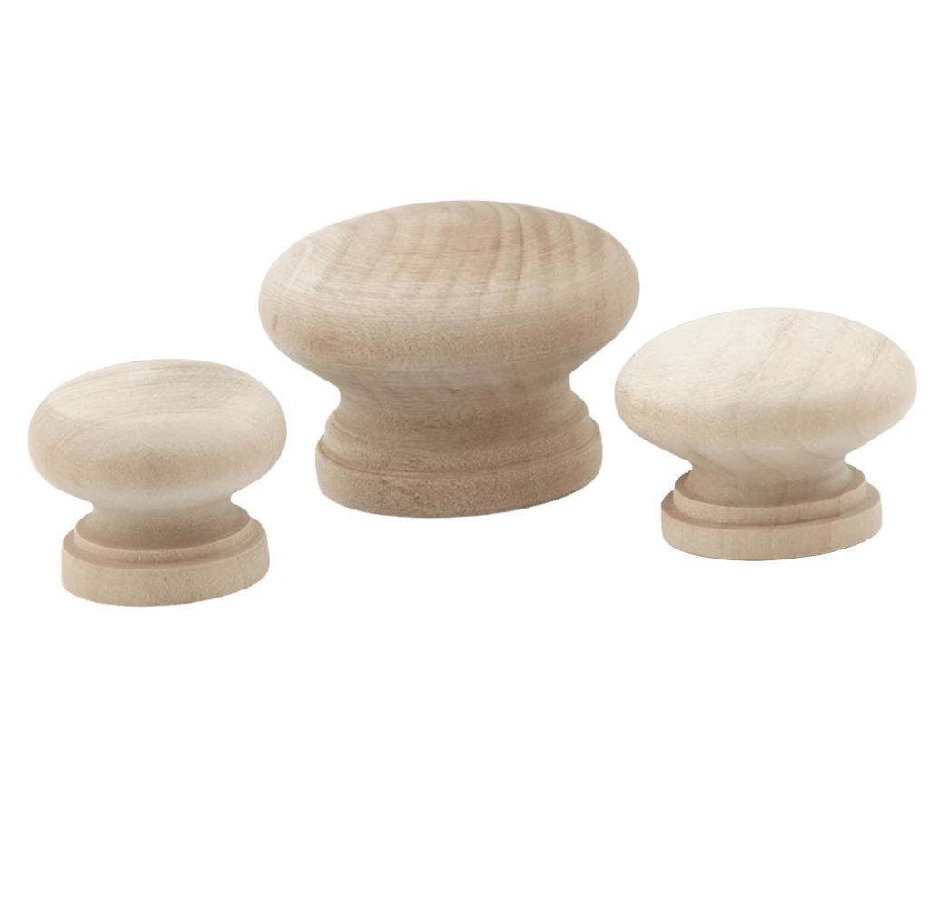 Træ møbelknop (34 mm) - Grebet