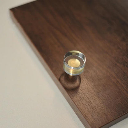 Rund akryl møbelknop på låge