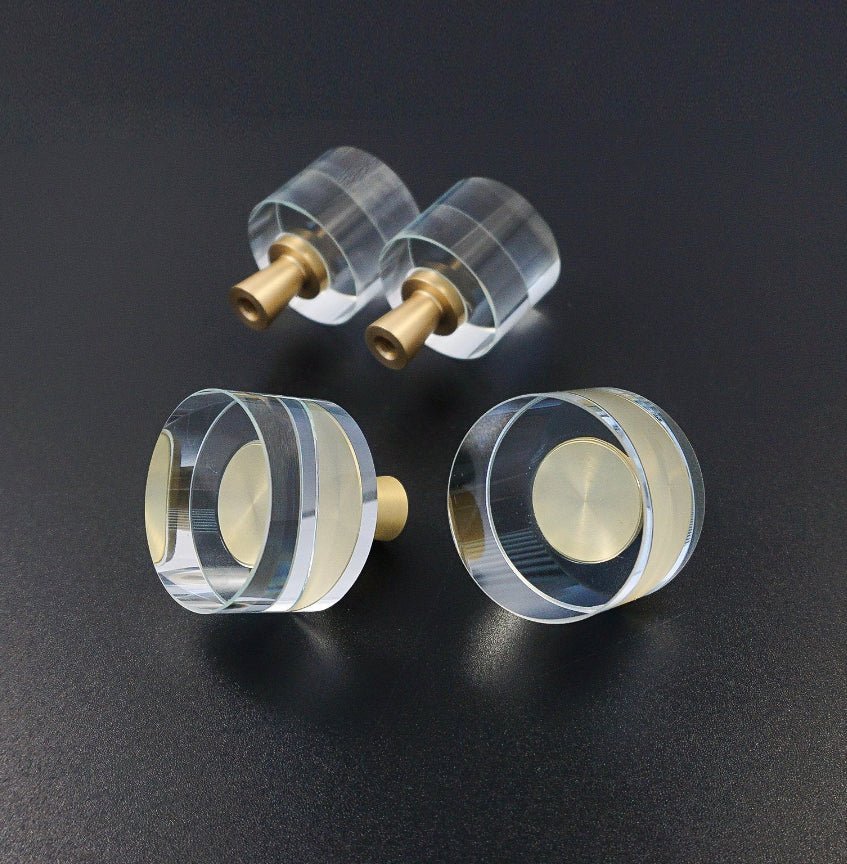 Runde akryl møbelknopper