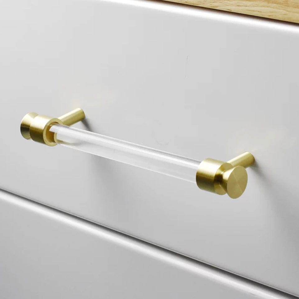 Akryl håndtag med messing hardware - Grebet