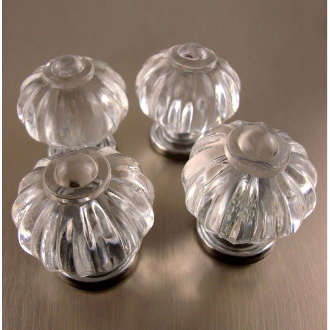 Blomster greb i klar akryl (Ø: 33 mm) - Grebet