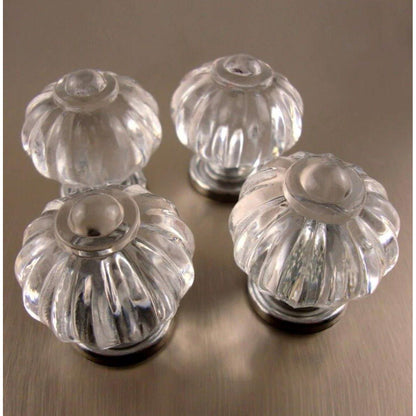 Blomster greb i klar akryl (Ø: 33 mm) - Grebet