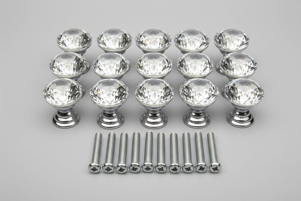 Diamant greb i klart glas (Ø: 20 mm) 💎 - Grebet
