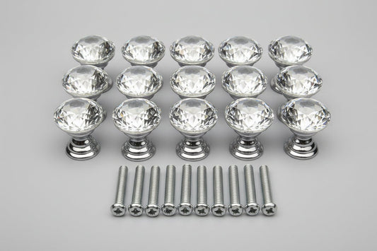 Diamant greb i klart glas (Ø: 20 mm) 💎 - Grebet