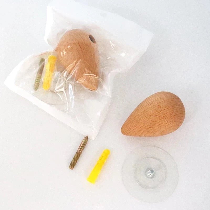 Dråbe knage i træ (7 cm) - Grebet