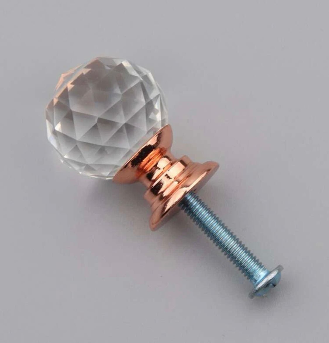 Greb i roseguld med klart glas (Ø: 20 mm) - Grebet