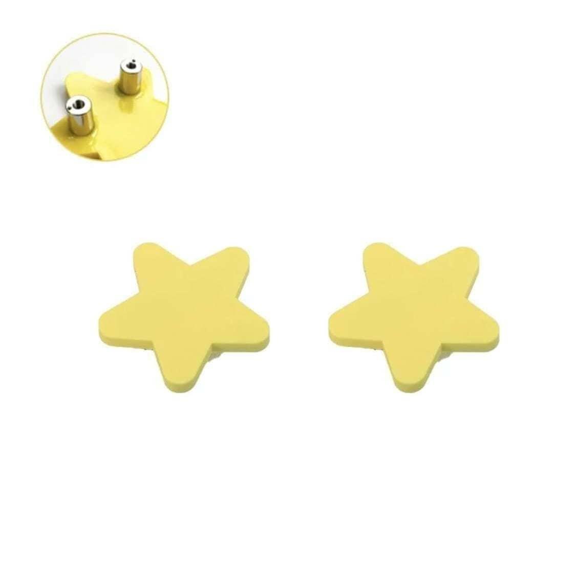 Grebet.dk Børnegreb Gul gummi stjerne (CC: 32 mm)