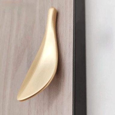 Grebet.dk Håndtag Håndtag "blad" (guld eller sort)