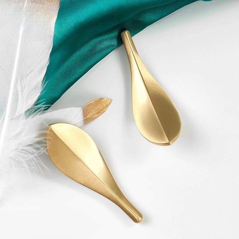 Grebet.dk Håndtag Håndtag "blad" (guld eller sort)