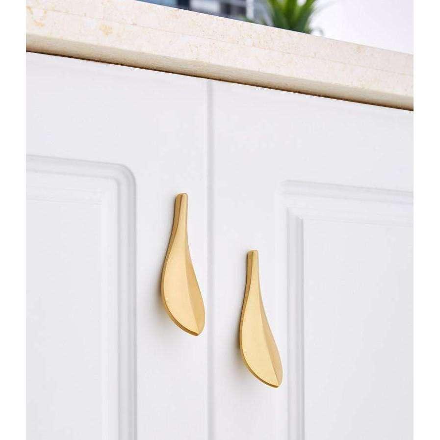 Grebet.dk Håndtag Håndtag "blad" (guld eller sort)