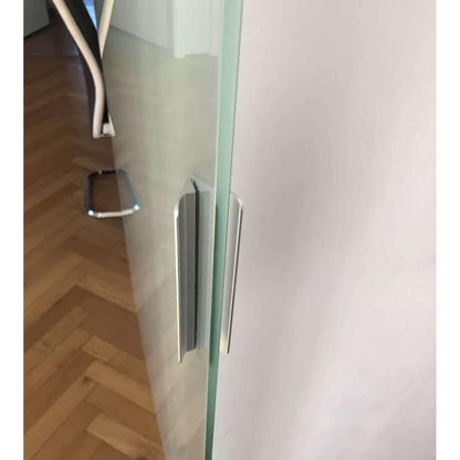 Håndtag i sølvfarvet metal (flere størrelser) - Grebet