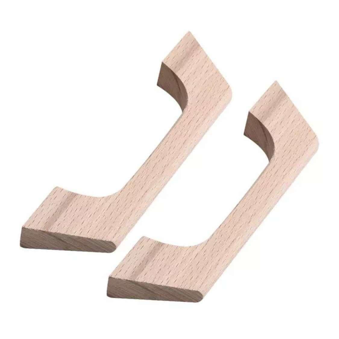 Håndtag i ubehandlet bøgetræ (CC-mål: 96 mm) - Grebet