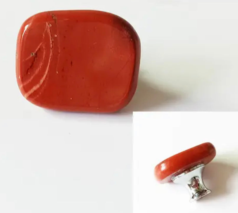 Krystal møbelknop (sølvfarvet hardware)