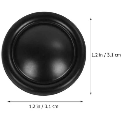 Klassisk sort møbelknop (Ø: 31 mm) - Grebet