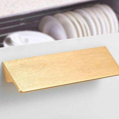 Grebet.dk Metal greb Køkken håndtag i messing (flere størrelser tilgængelige)