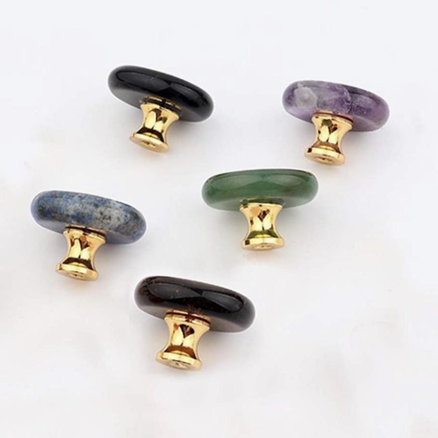 Krystal møbelknop (guld hardware, flere størrelser) - Grebet