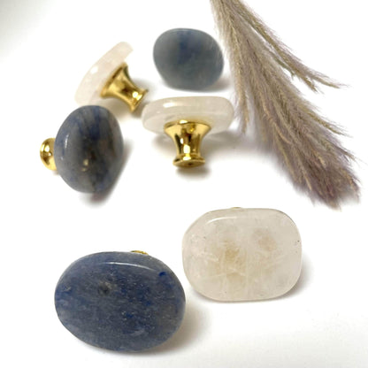 By Grebet.dk Møbelknop Krystal møbelknop (guld hardware, flere størrelser)