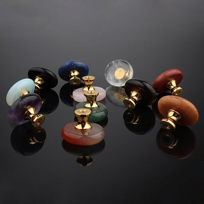 Krystal møbelknop (guld hardware, flere størrelser) - Grebet