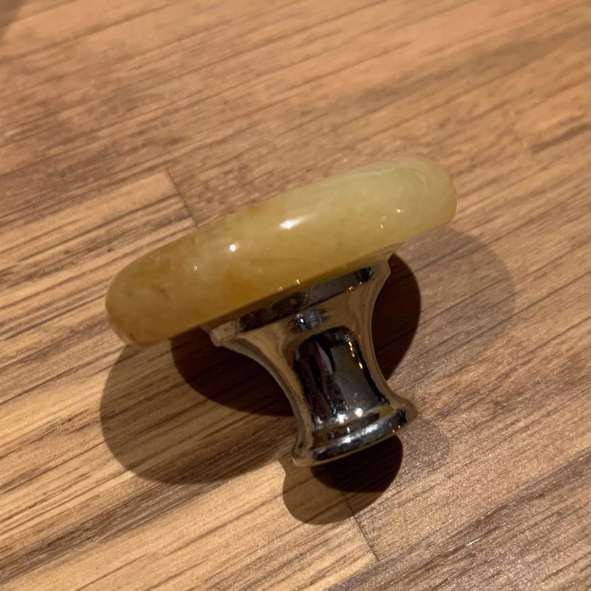 By Grebet.dk Møbelknop Krystal møbelknop (sølvfarvet hardware)