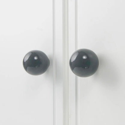 Kugle porcelæn mæbelknop i mørkegrå - Grebet