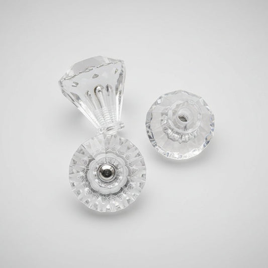 Lille akryl diamant møbelknop - Grebet