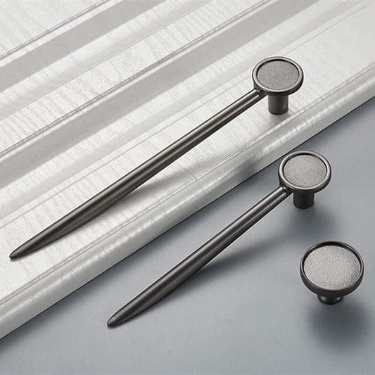 By Grebet.dk metal Matsort mørkegråt håndtag