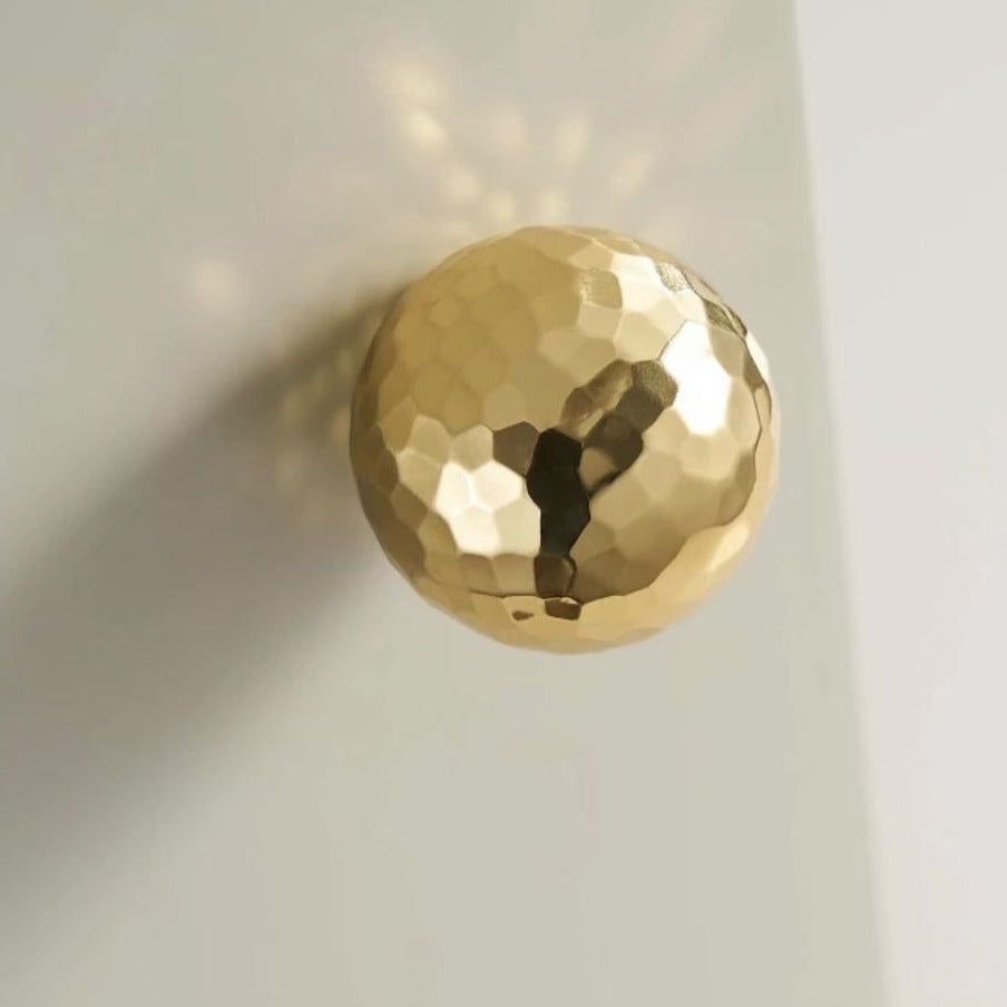 By Grebet.dk Messing møbelknop (Ø: 17,5 mm)