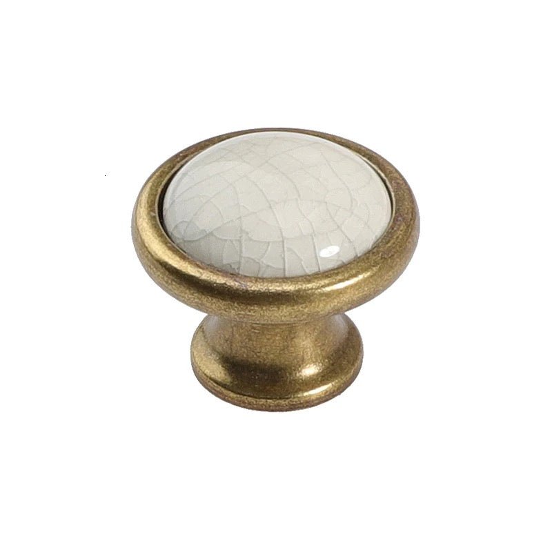 Møbelknop med antik messing finish - Grebet