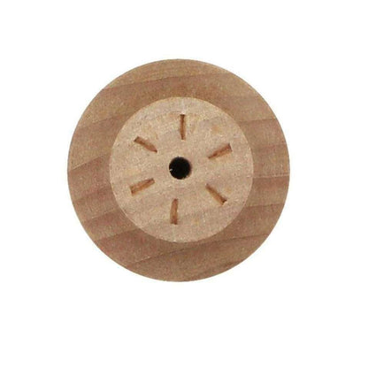 By Grebet.dk Træ greb Møbelknopper i lyst træ (Diameter: 38 mm)