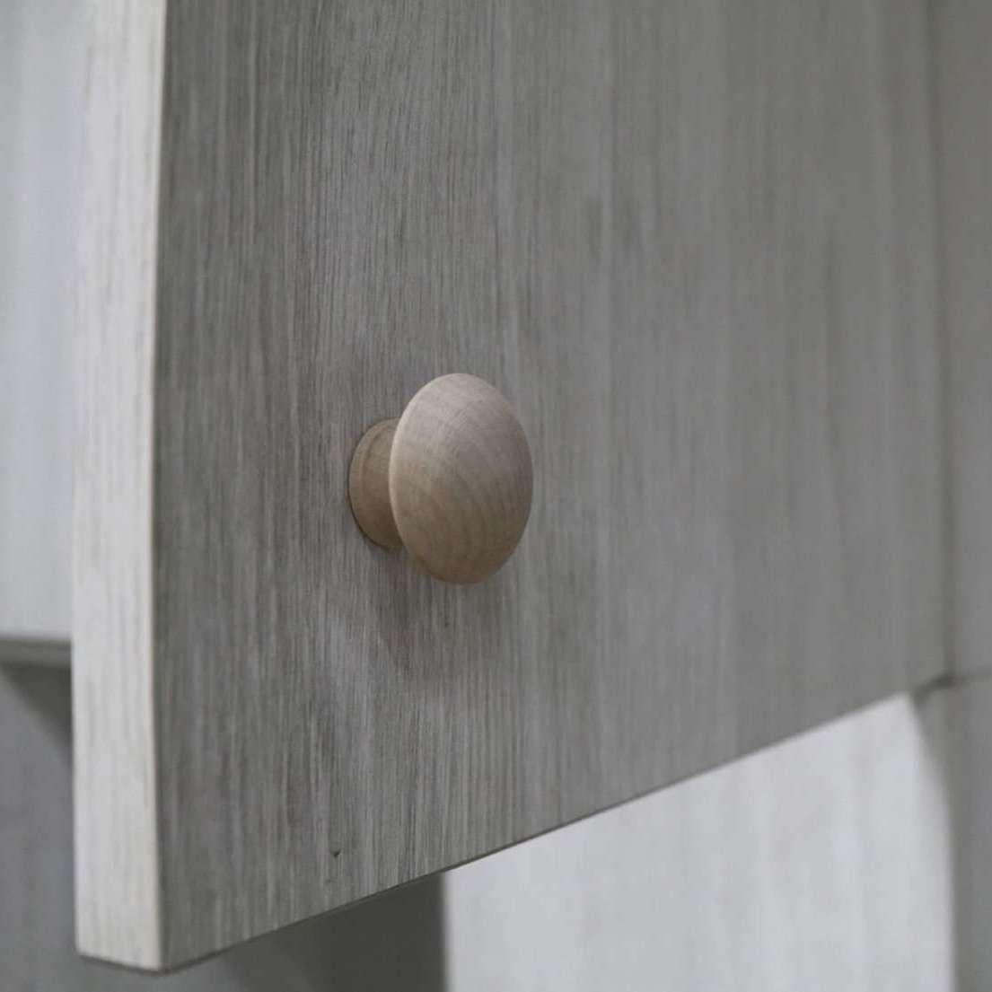 Møbelknopper i lyst træ (Ø: 38 mm) - Grebet