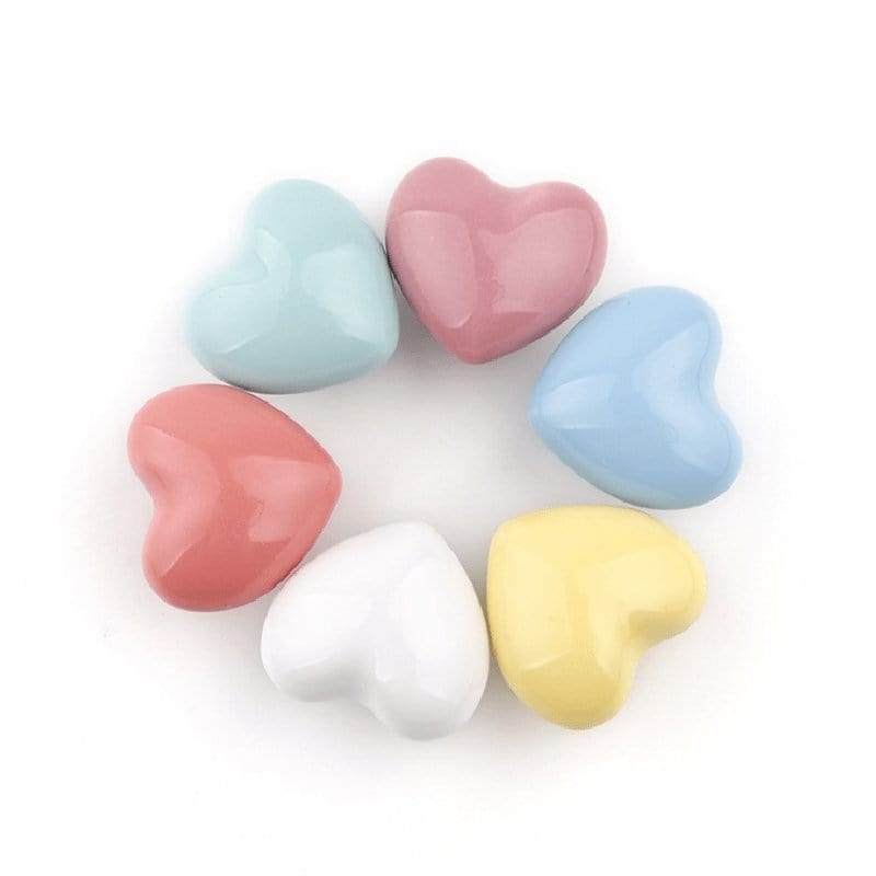 Porcelæns hjerter (flere farver) - Grebet