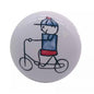 🚴 Porcelænsgreb “Dreng på cykel” (Ø: 35 mm) - Grebet