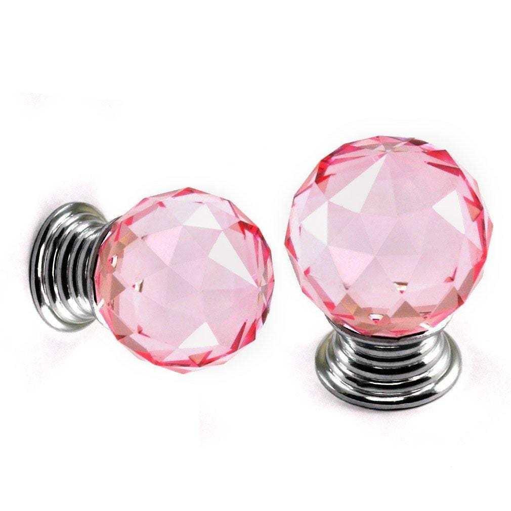 By Grebet.dk Glas Rundt glas greb (Ø: 30 mm) FLERE FARVER