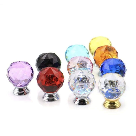 Rundt glas greb (Ø: 30 mm) flere farver 🌈 - Grebet