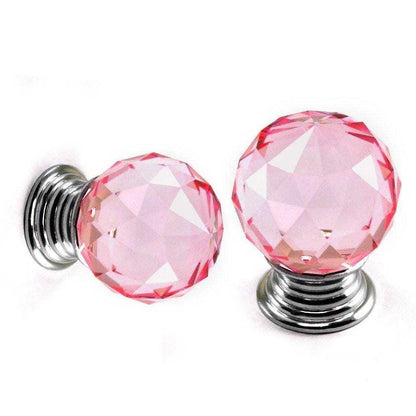 Rundt glas greb (Ø: 30 mm) flere farver 🌈 - Grebet