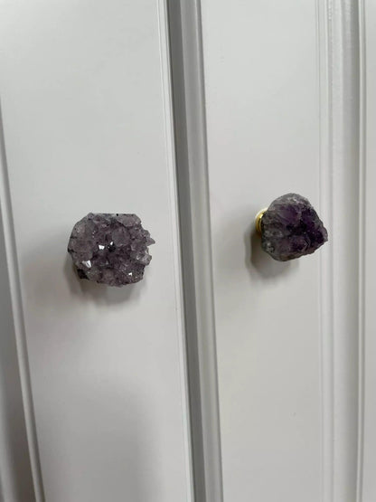 Rustikke rå ametyster (Ø: 23-29 mm) - Grebet