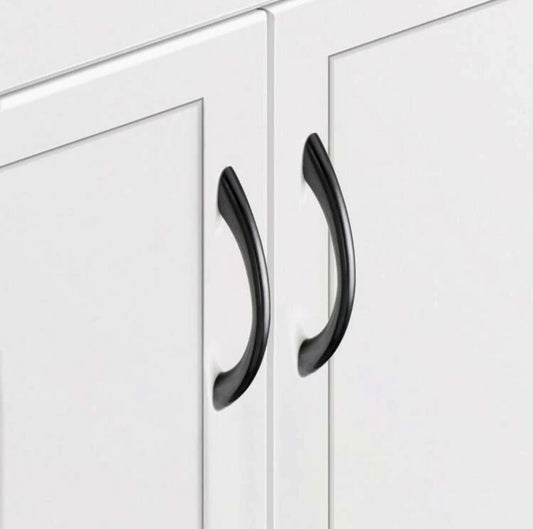 Sorte standard håndtag (CC-mål: 96 mm) - Grebet