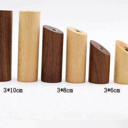 Grebet Knage Træ knage (6, 8 eller 10 cm)