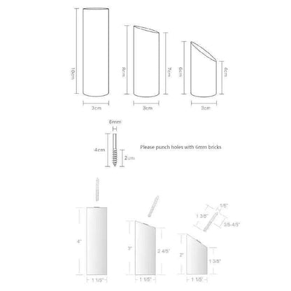 Træ knage (6, 8 eller 10 cm) - Grebet